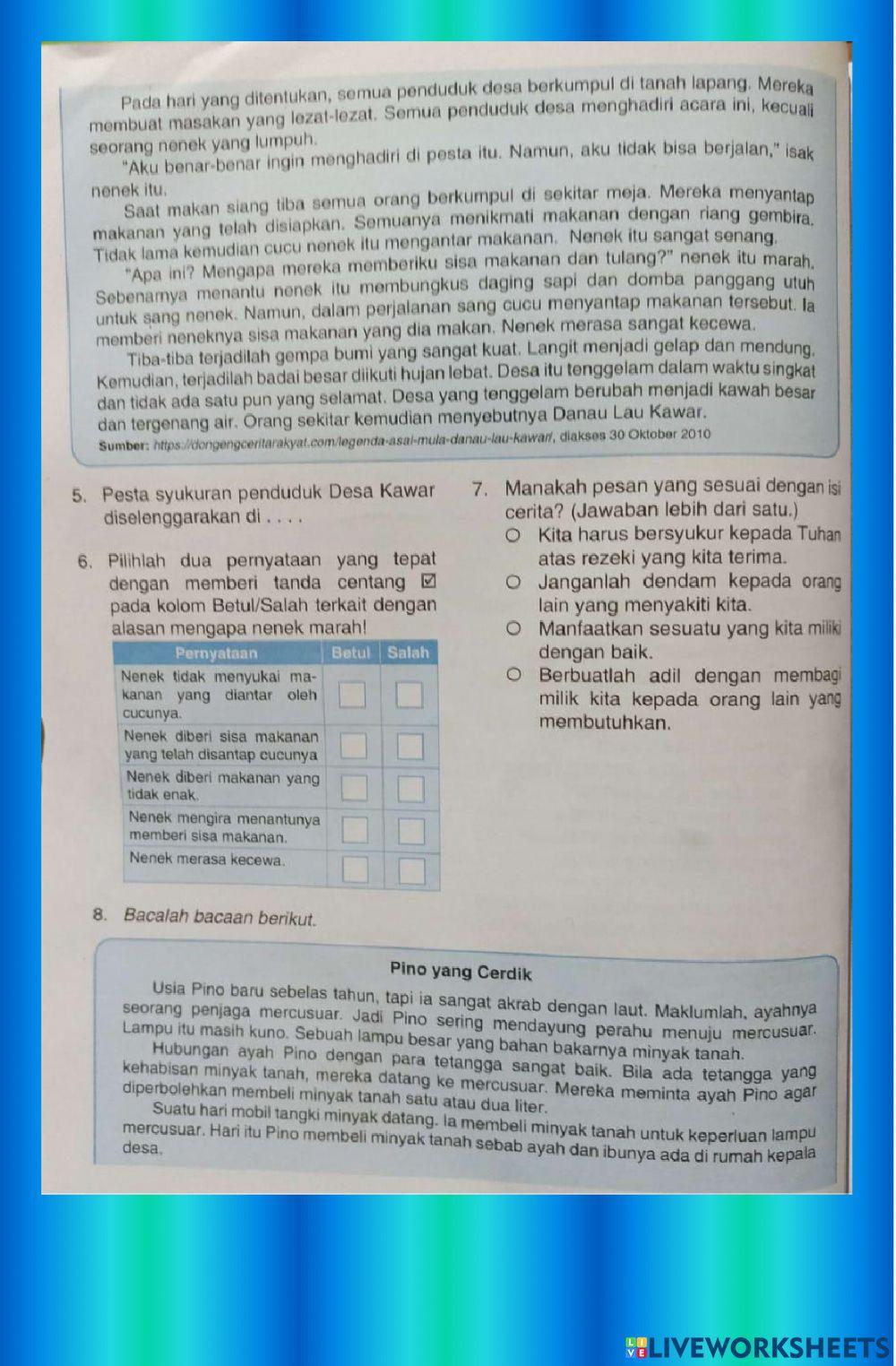 Paket 1 Literasi No. 1-15