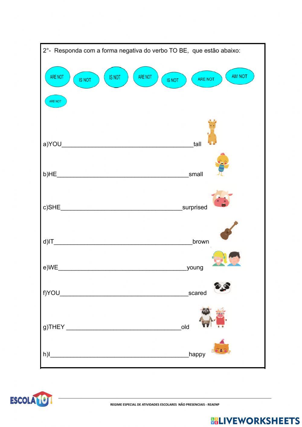 Roteiro de Inglês  - 6 ano- 10 ° quinzena