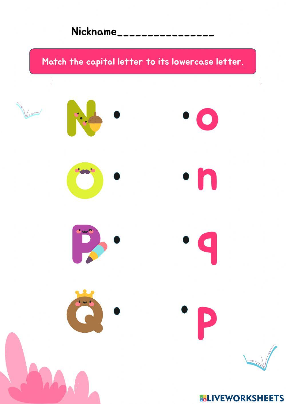 Letter N-O-P-Q