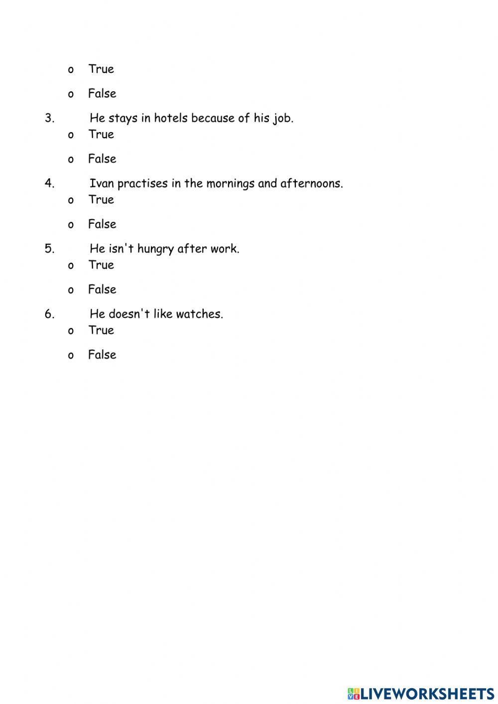 Test English File Beginner Part 2