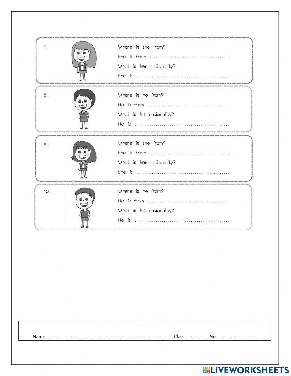 Countries and Nationalities