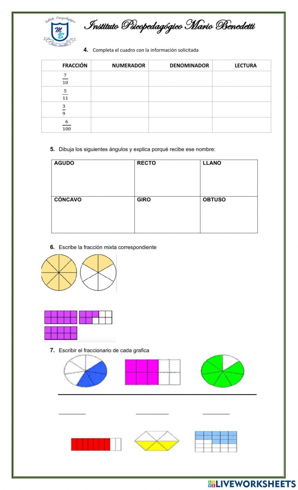 Evaluacion de matematicas