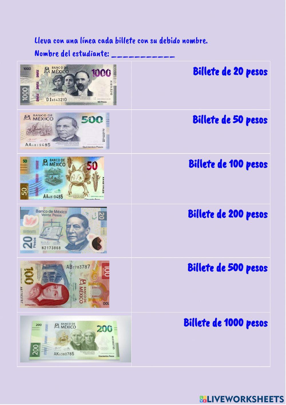 Uso de la moneda mexicana