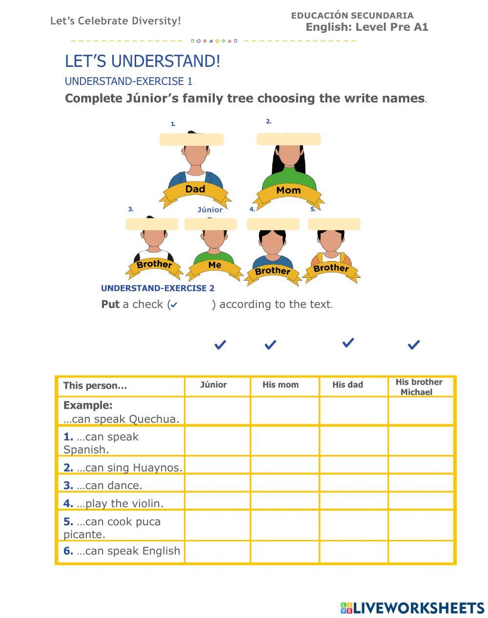 My Talented Peruvian Family