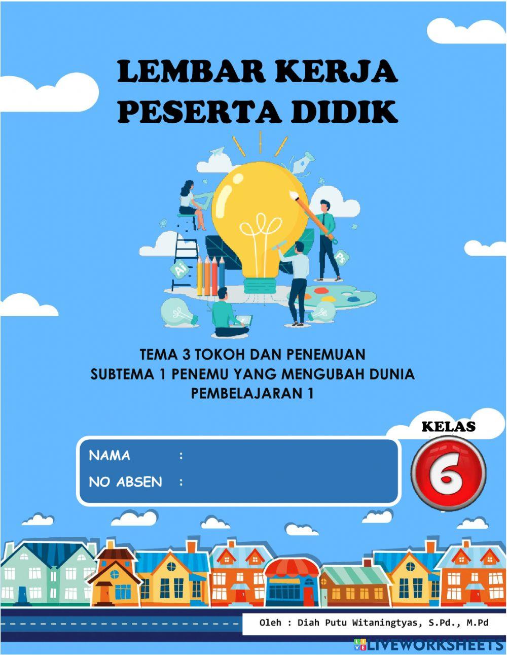 Tematik 3 Subtema 1 Pembelajaran 1 Kelas 6