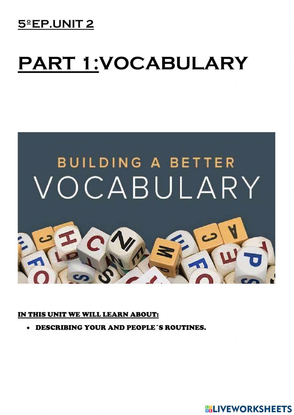 Vocabulary