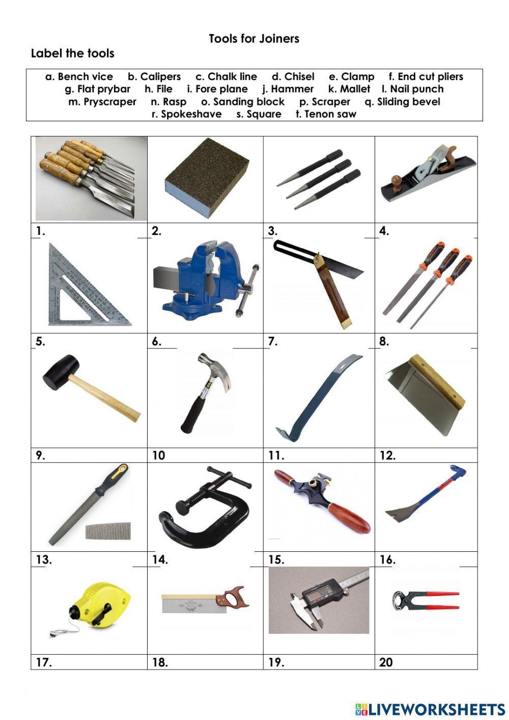 Tools for Joiners