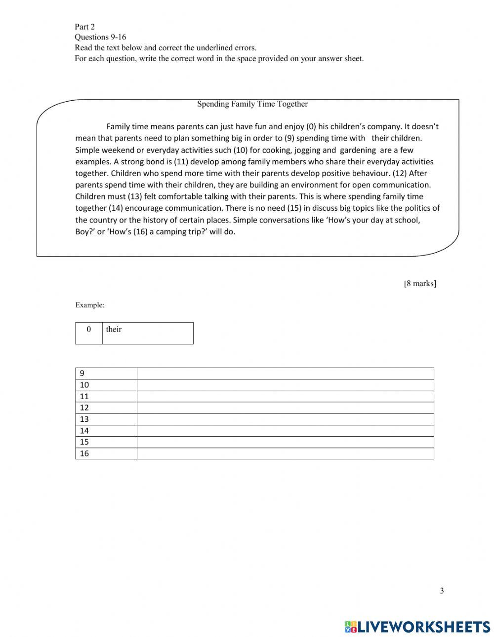 Reading Comprehension