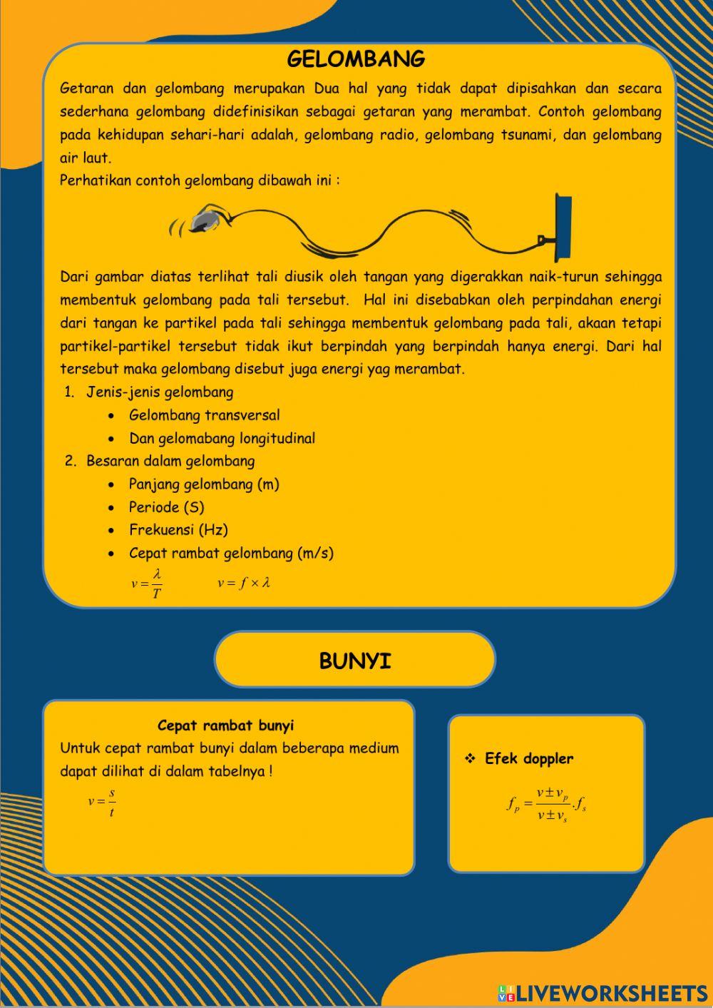 LKPD Getaran Gelombang dan Bunyi
