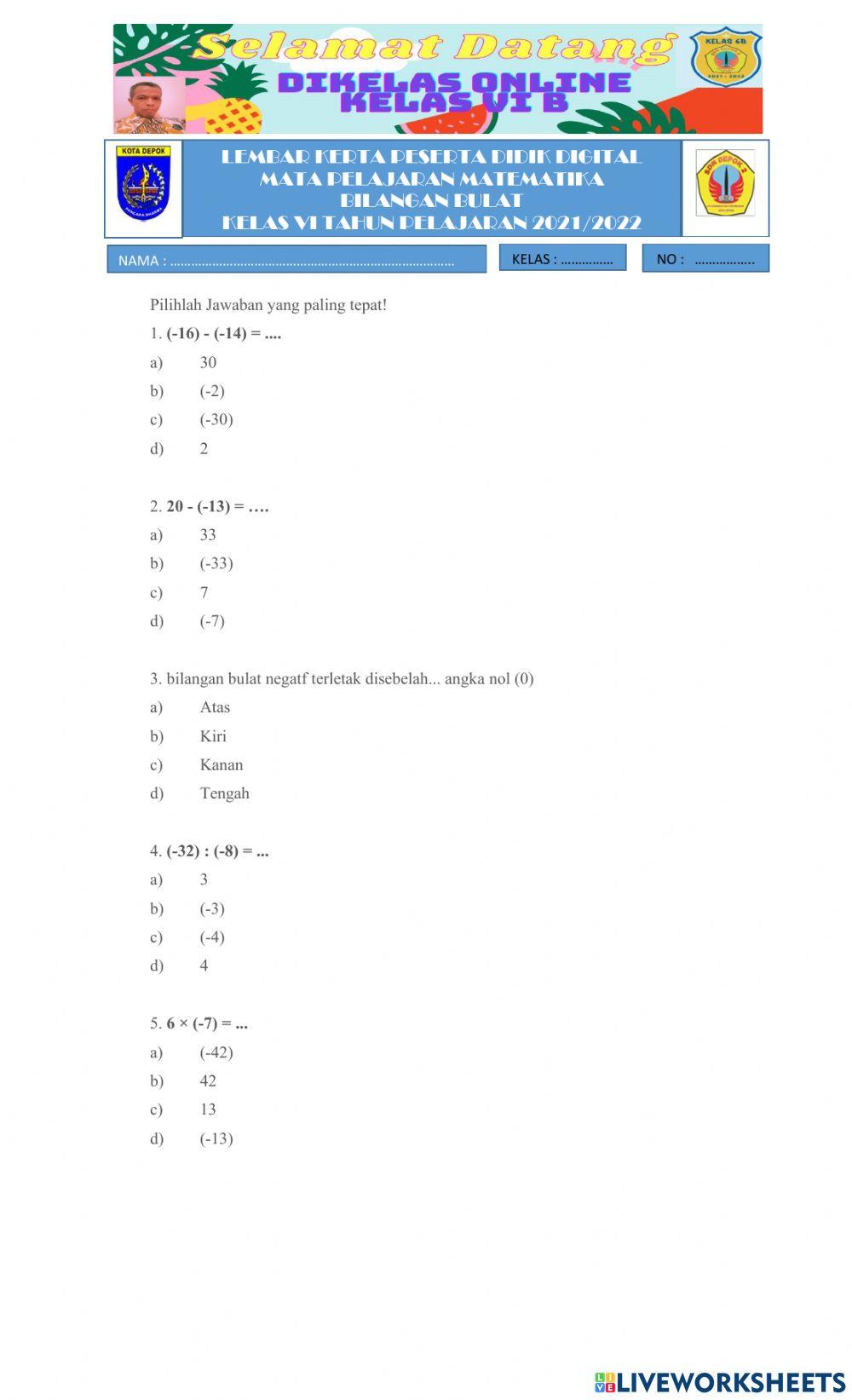 Suwisono sdn depok 2