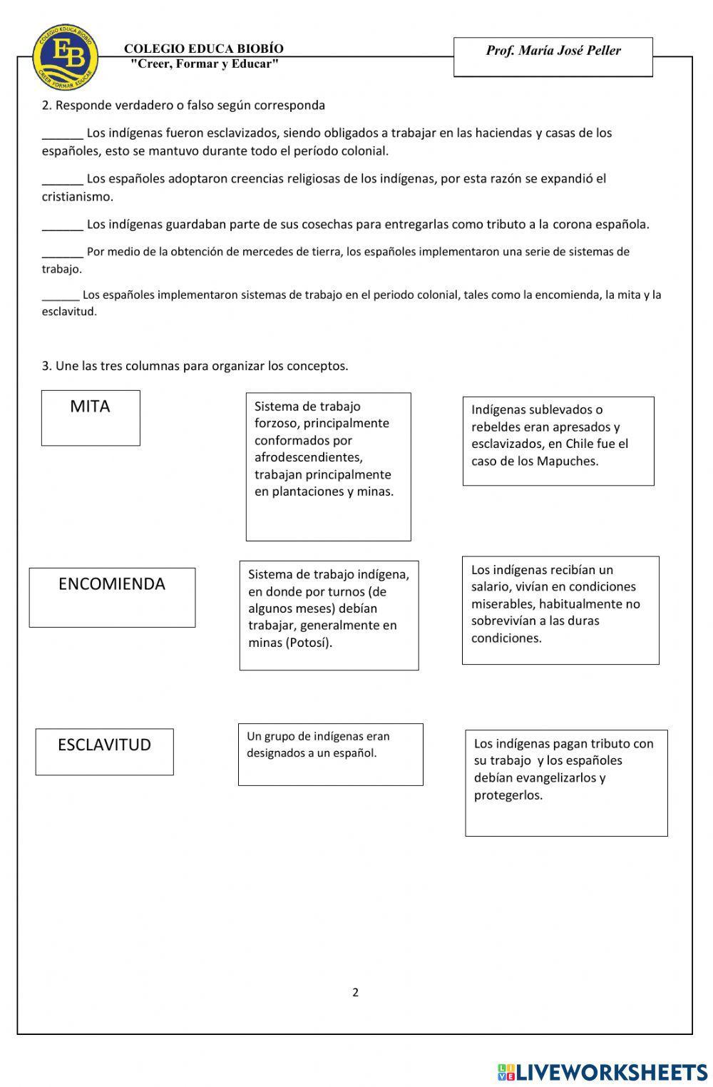 Sistema de trabajo colonial
