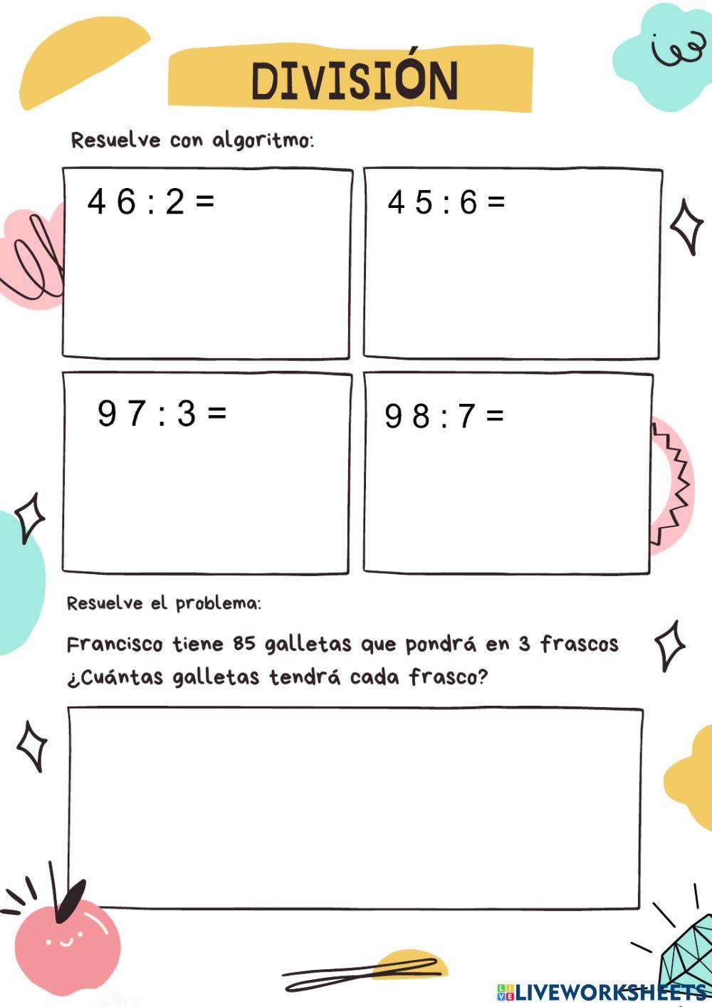 Multiplicación y división