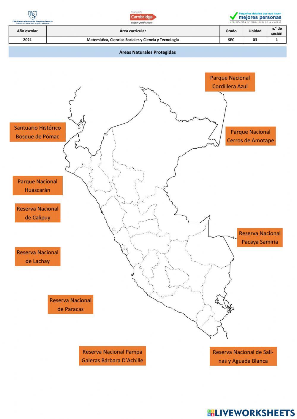 Áreas Naturales Protegidas del Perú