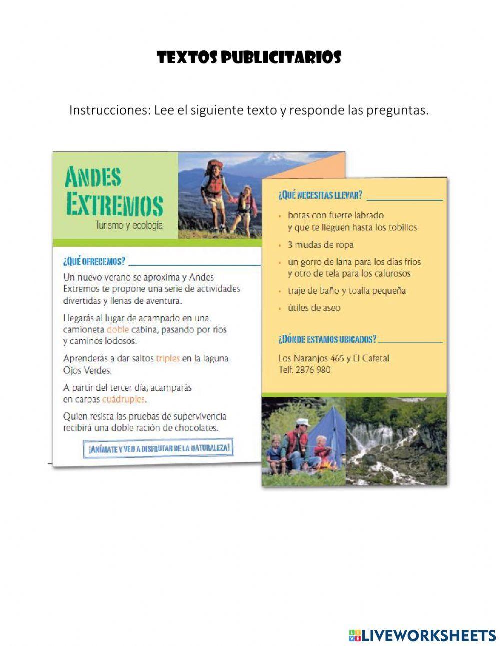 Textos publicitarios