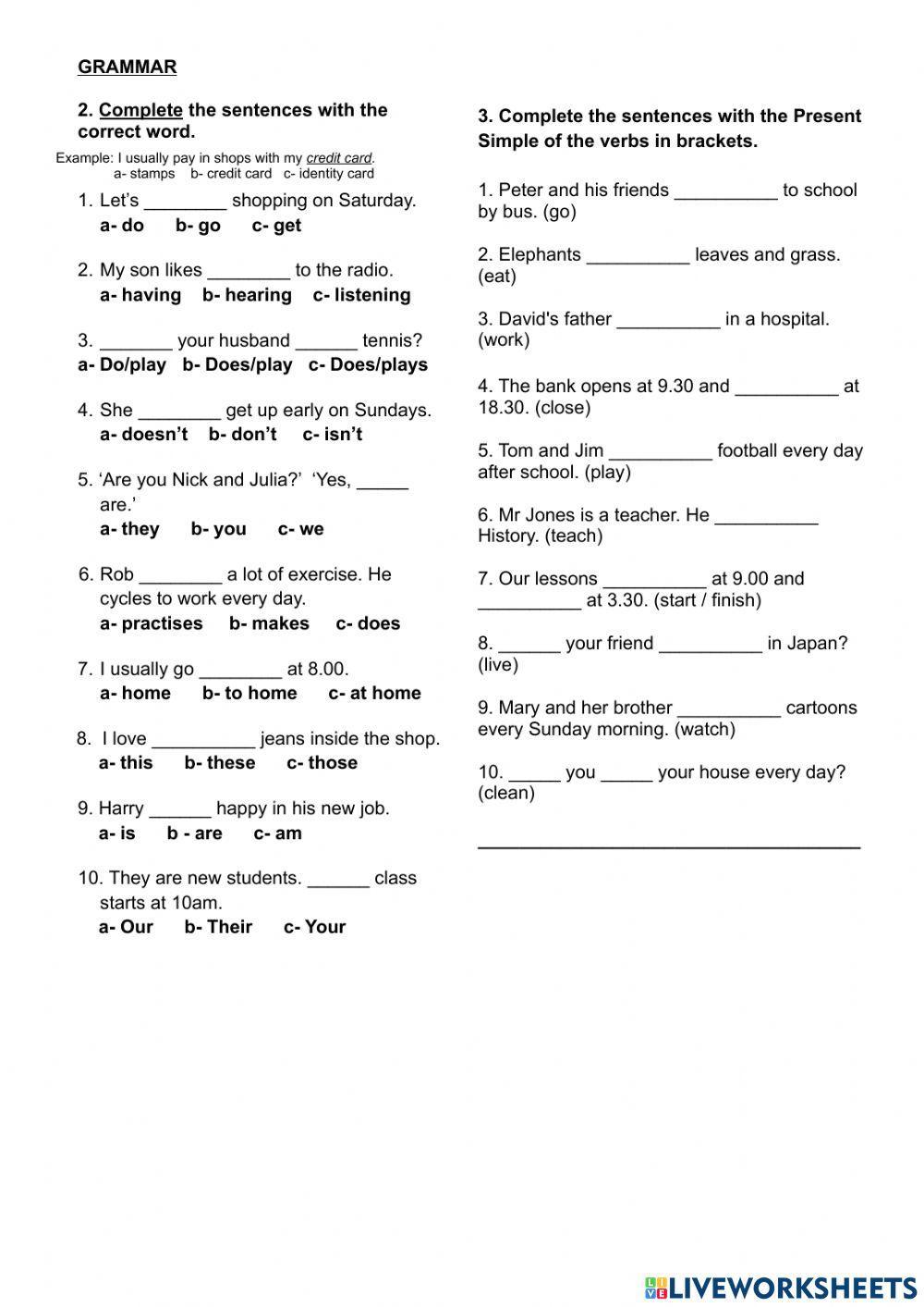 Elementary - Mid-Term Test (Mica)