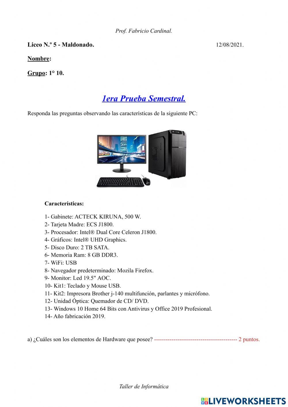 1era Prueba semestral