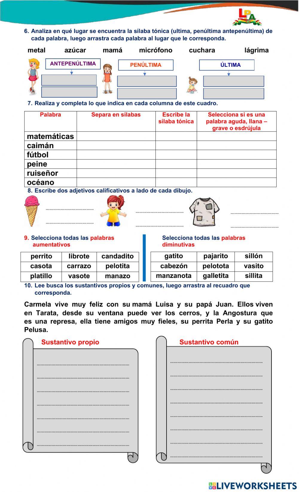 Conocimientos generales de lenguaje