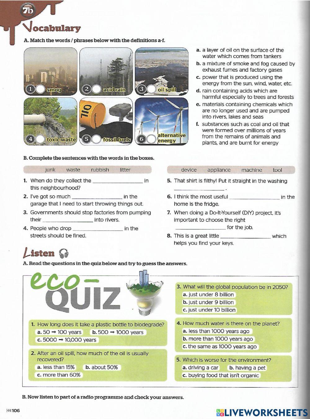 Full blast Unit 7 page 106