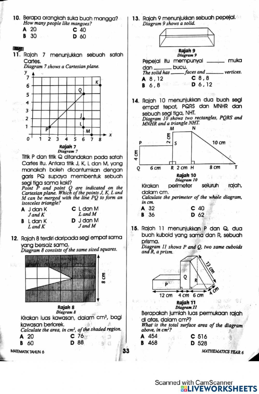 Maths Revision Year 6
