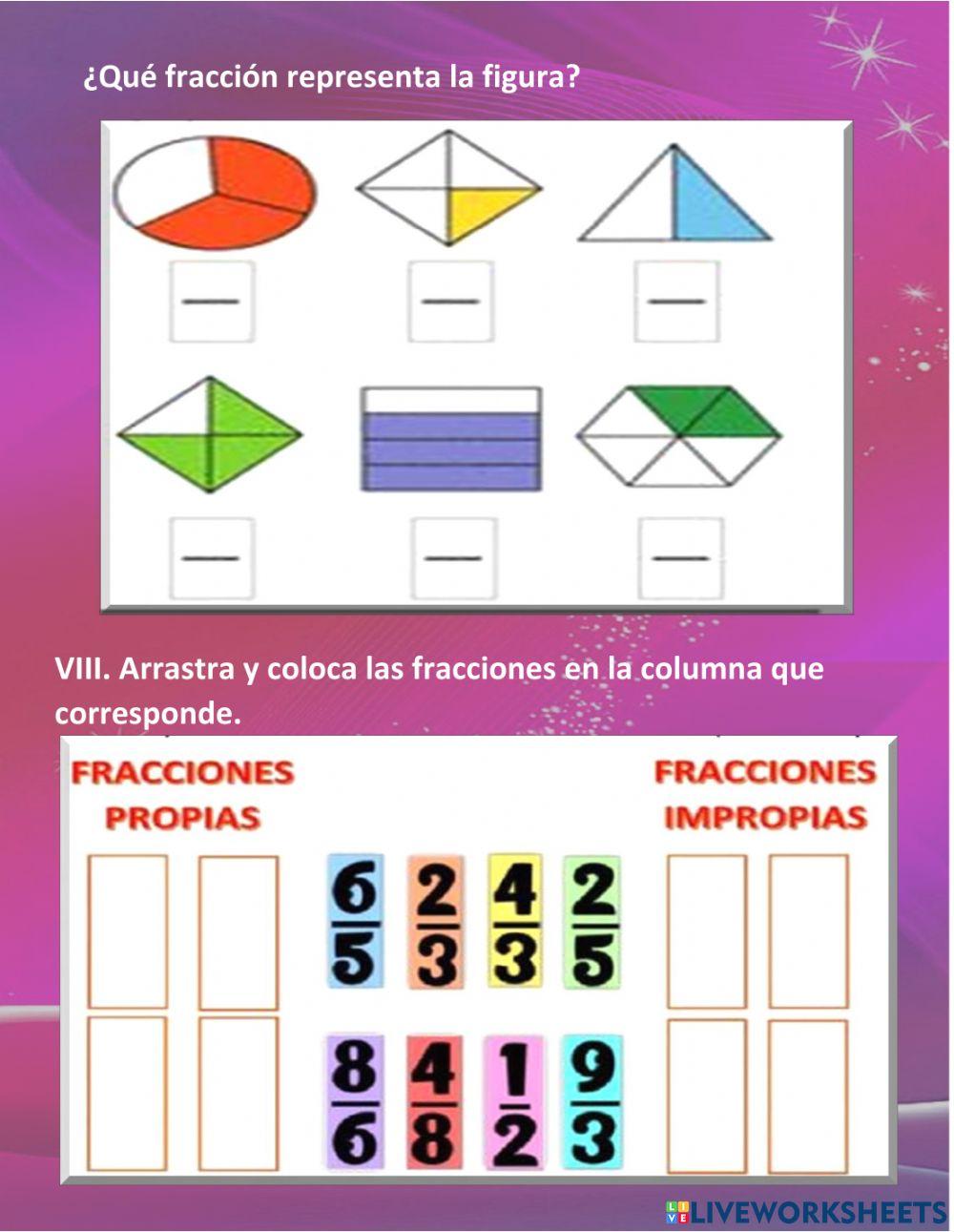 Fracciones homogéneas Fracciones homogéneas