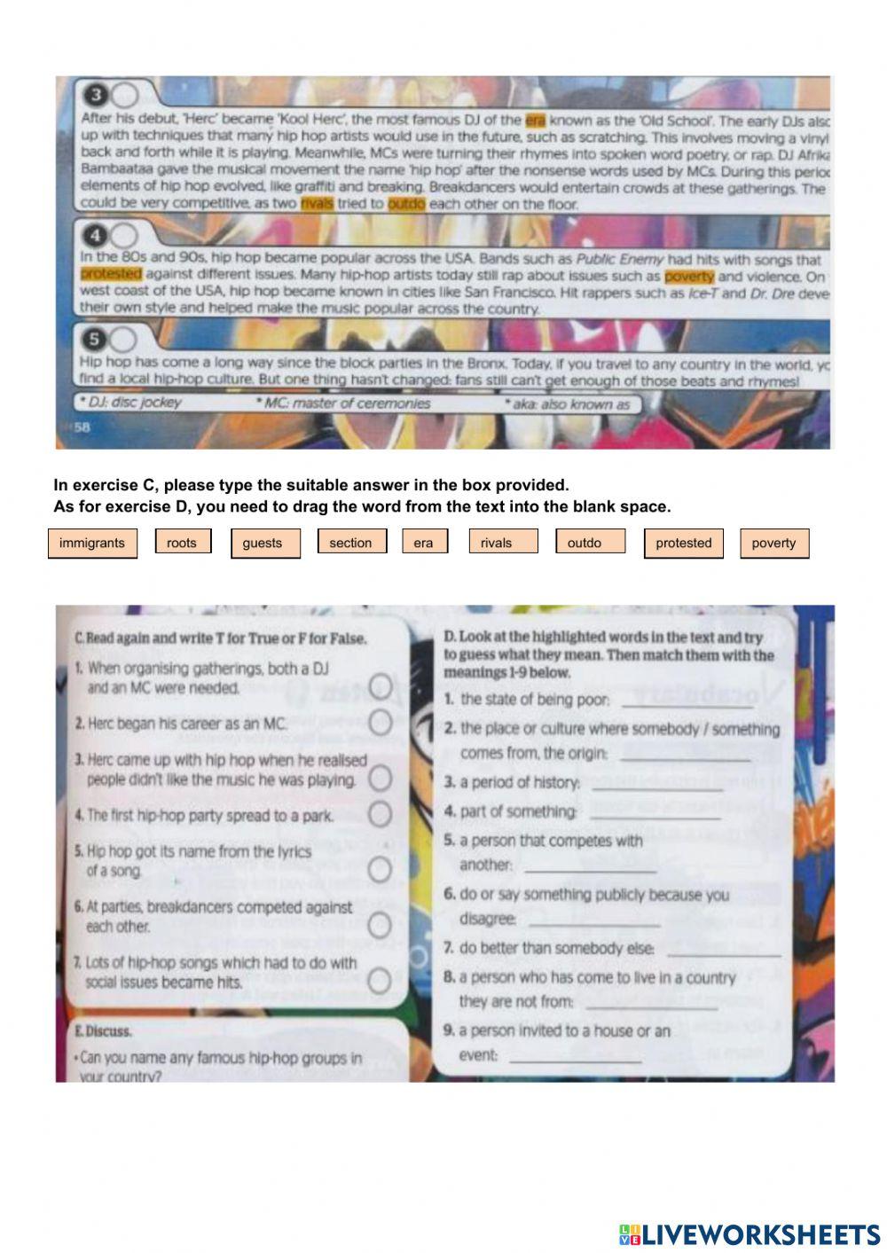 Full Blast Plus 4: page 58 & 60 new