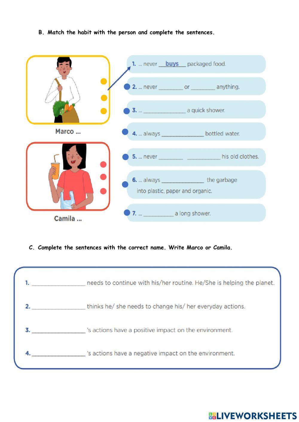 Our actions impact the planet