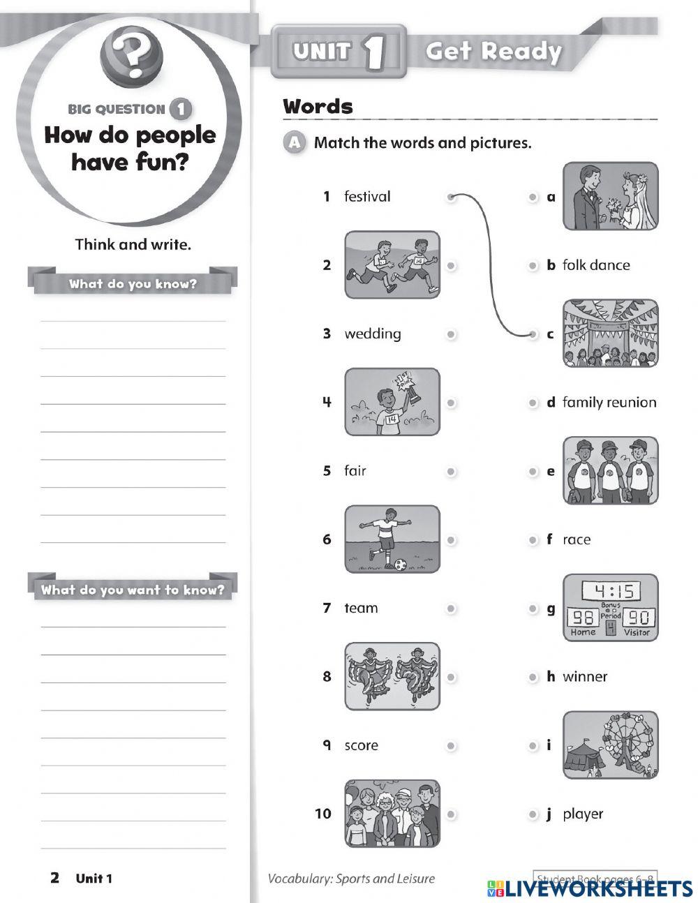 Oxford Discover 3 Unit 1 Practice