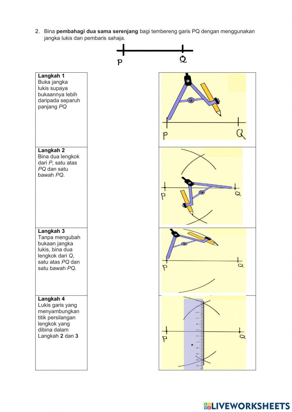 Bab 8 garis dan sudut(Pembinaan geometri)