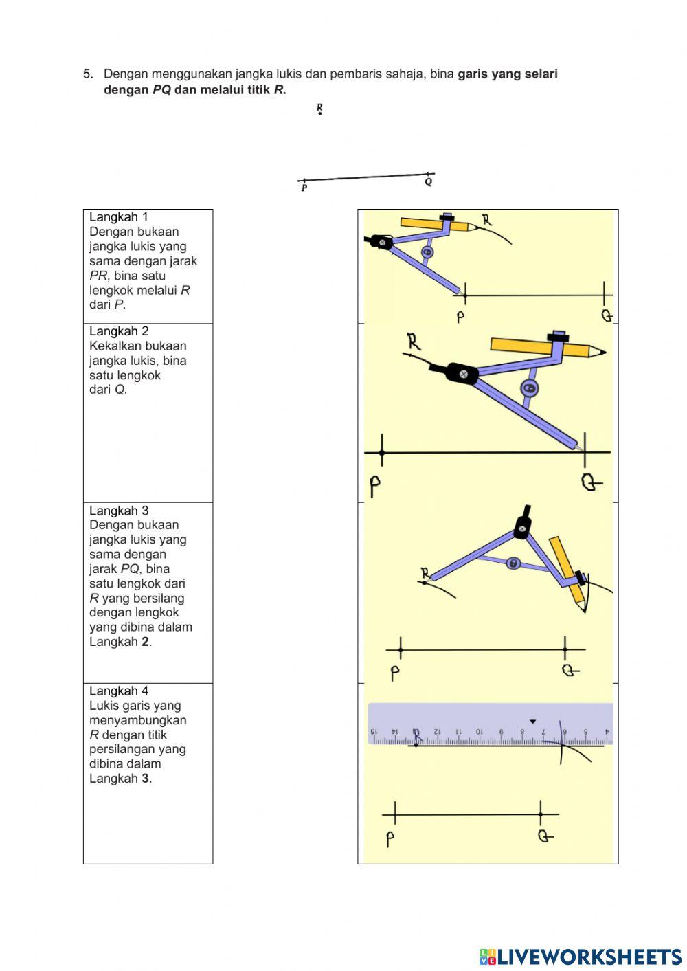 Bab 8 garis dan sudut(Pembinaan geometri)