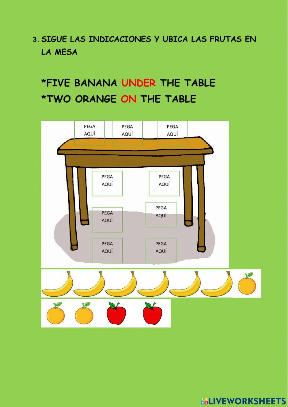 Examen de ingles primer grado, mes de agosto