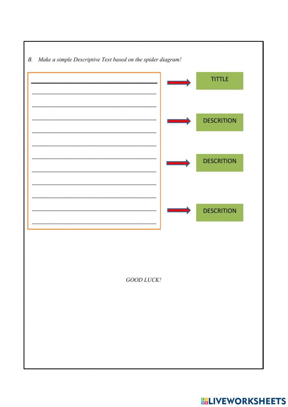 Lkpd spider bahasa inggris