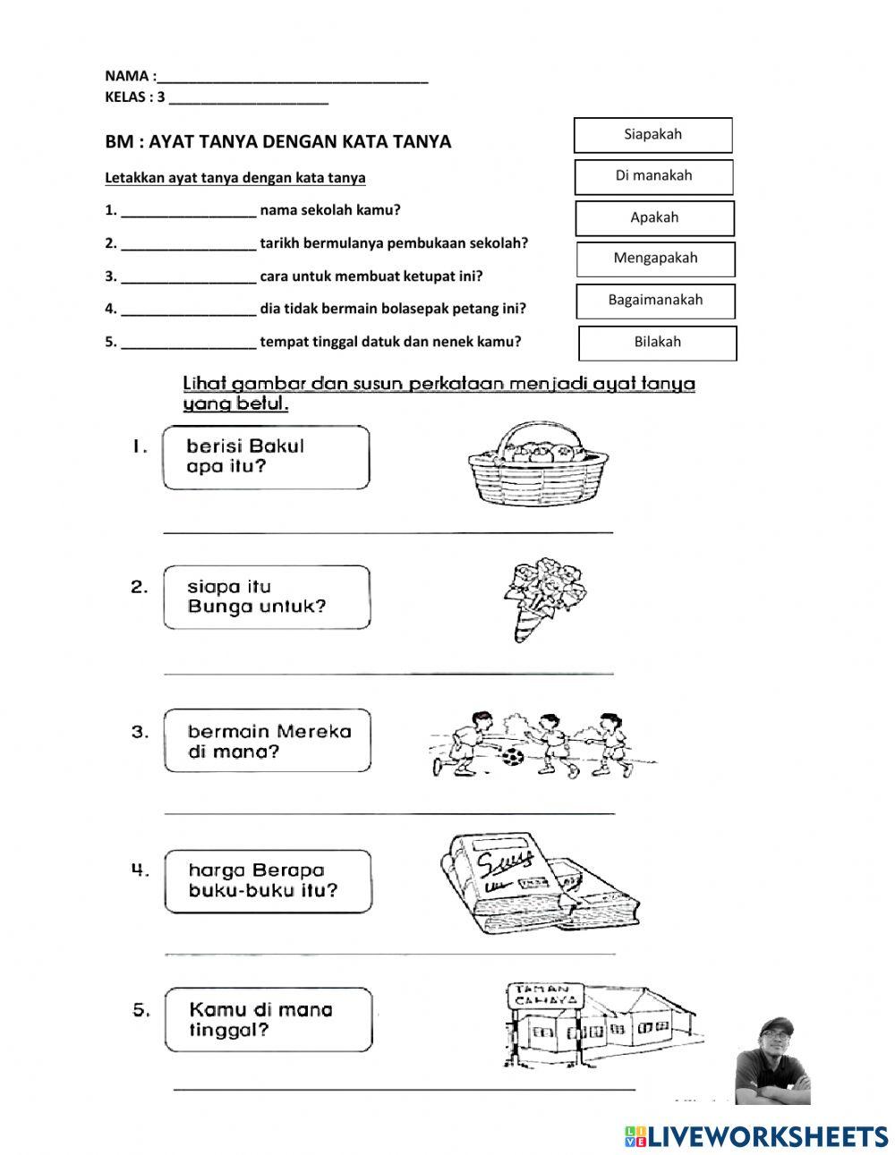 Ayat tanya dengan kata tanya