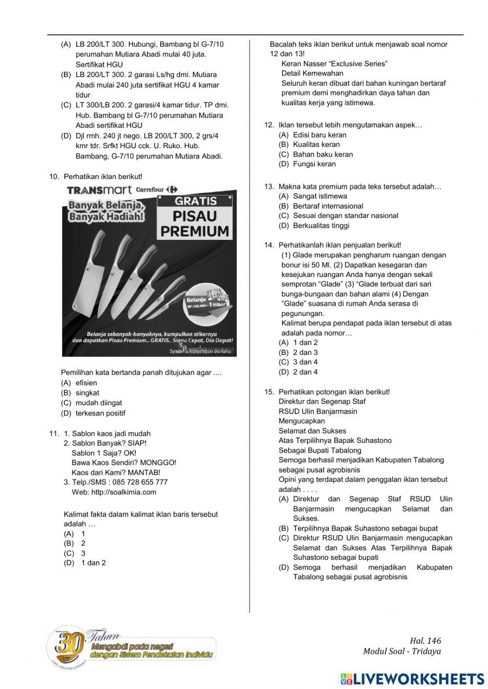 Kebahasaan Teks Iklan