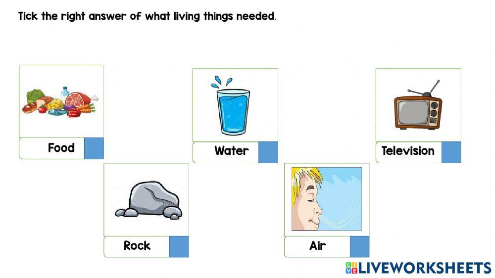 Living things and non living things