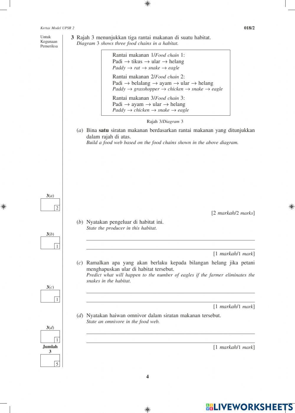 Soalan Model UPSR Kertas 2