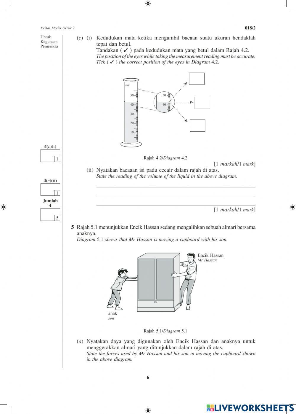 Soalan Model UPSR Kertas 2