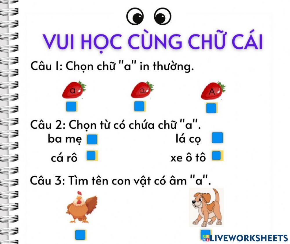 Vui học chữ cái