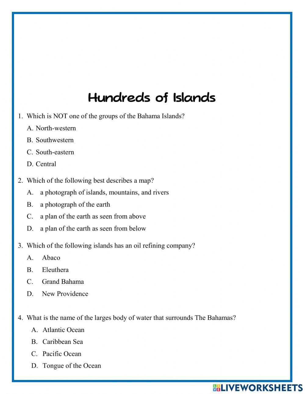 Hundreds of Islands