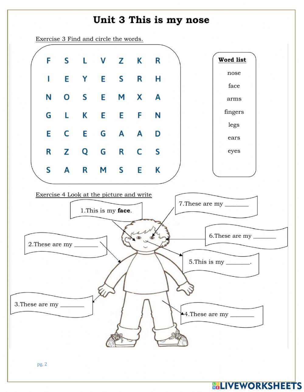 Unit 3 - My body parts - Family and Friends