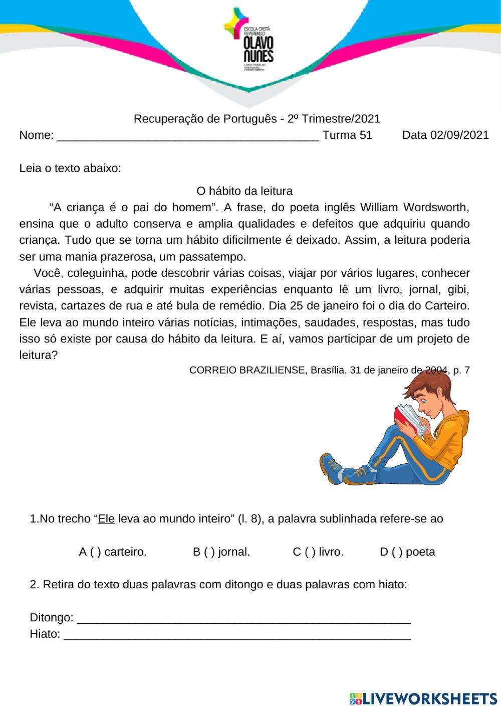 Recuperação de Português