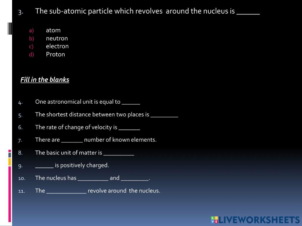Seventh standard term 1 assessment part 1