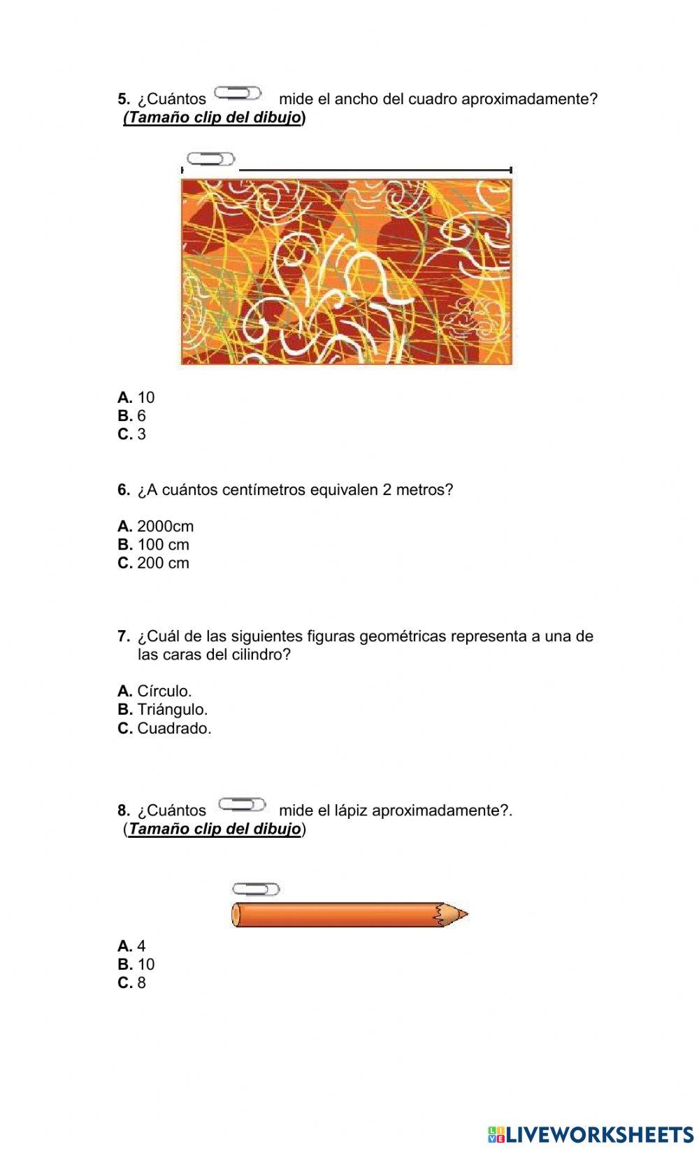 Evaluación matemáticas