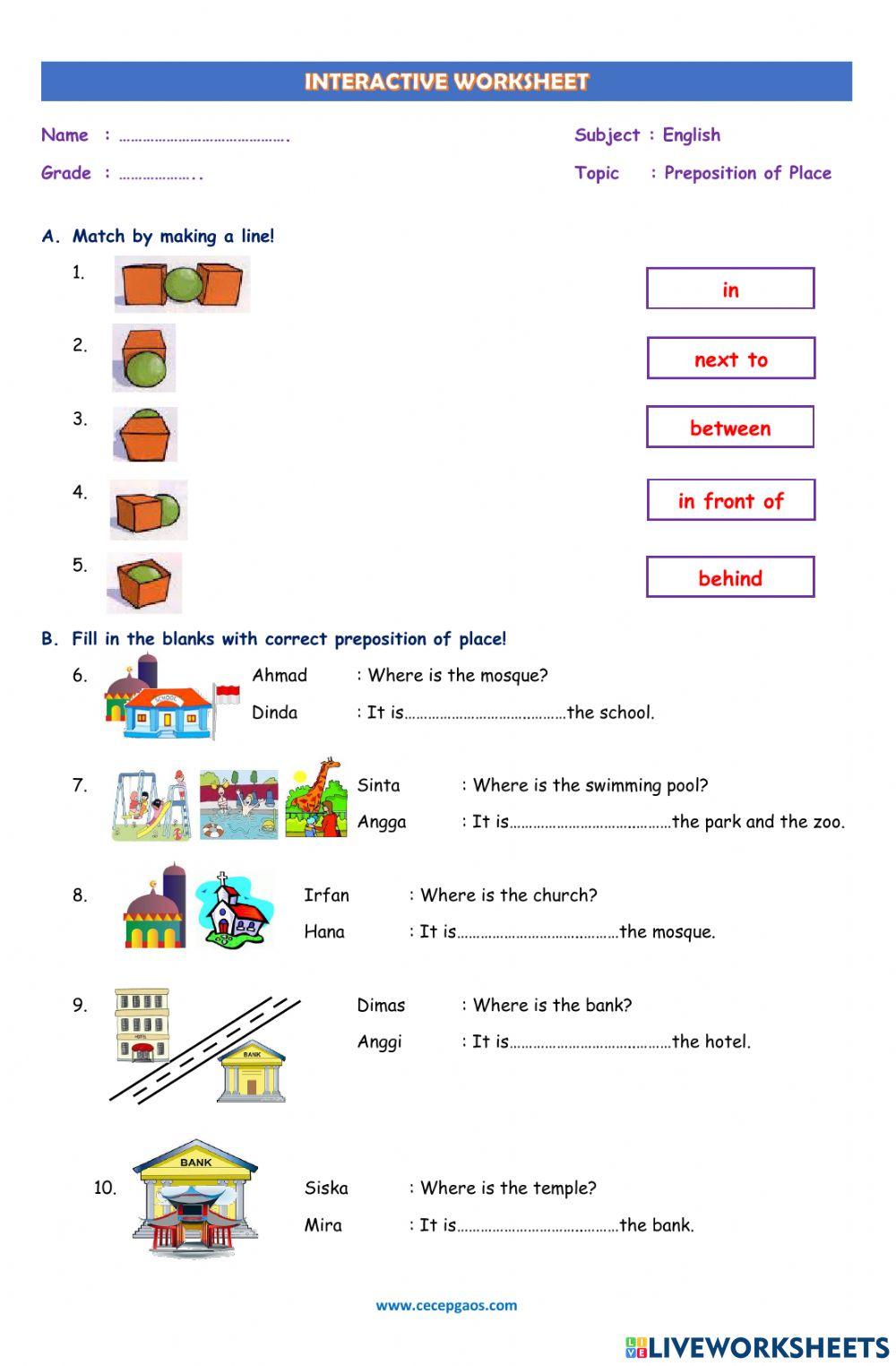 1338581 LKPD Bahasa Inggris tentang Preposition of 1338581 LKPD Bahasa Inggris tentang Preposition of