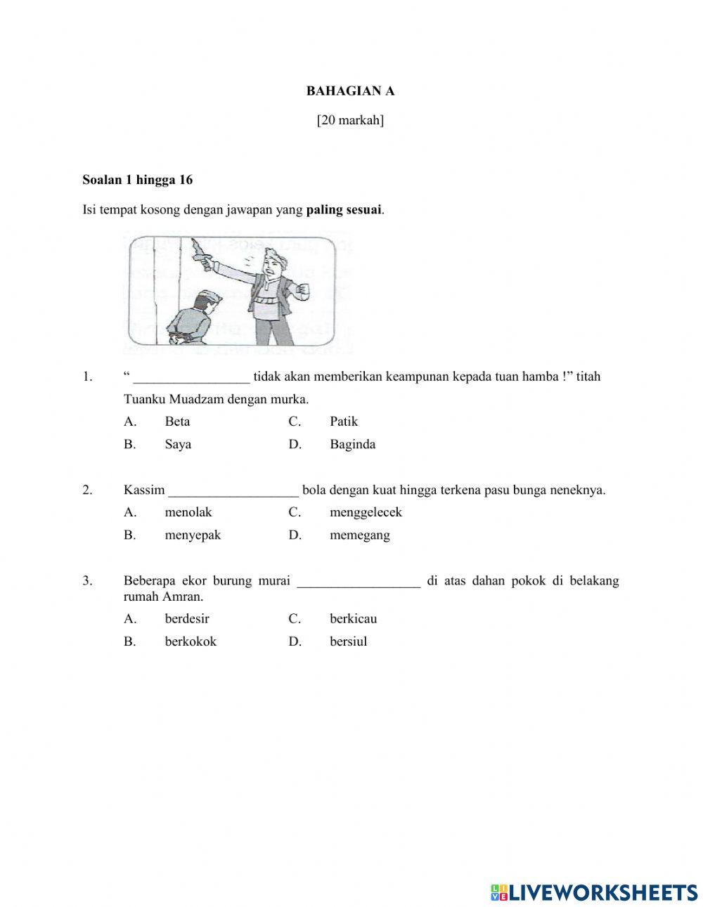 Latihan Tatabahasa 1