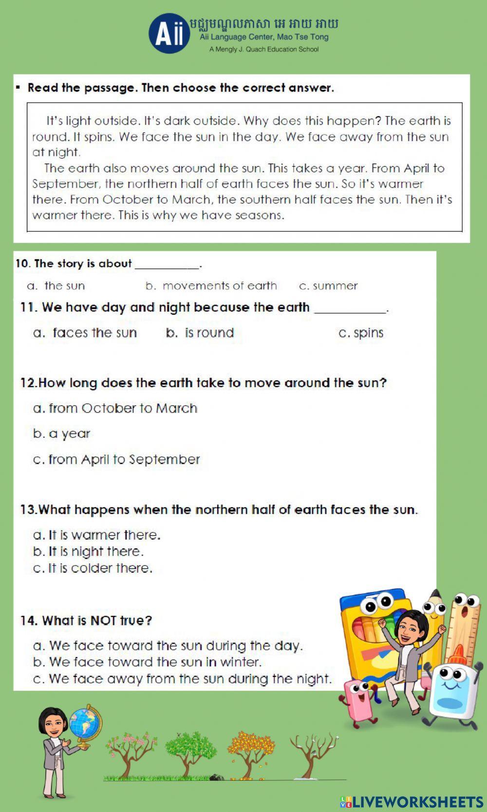 Why are there days and seasons?