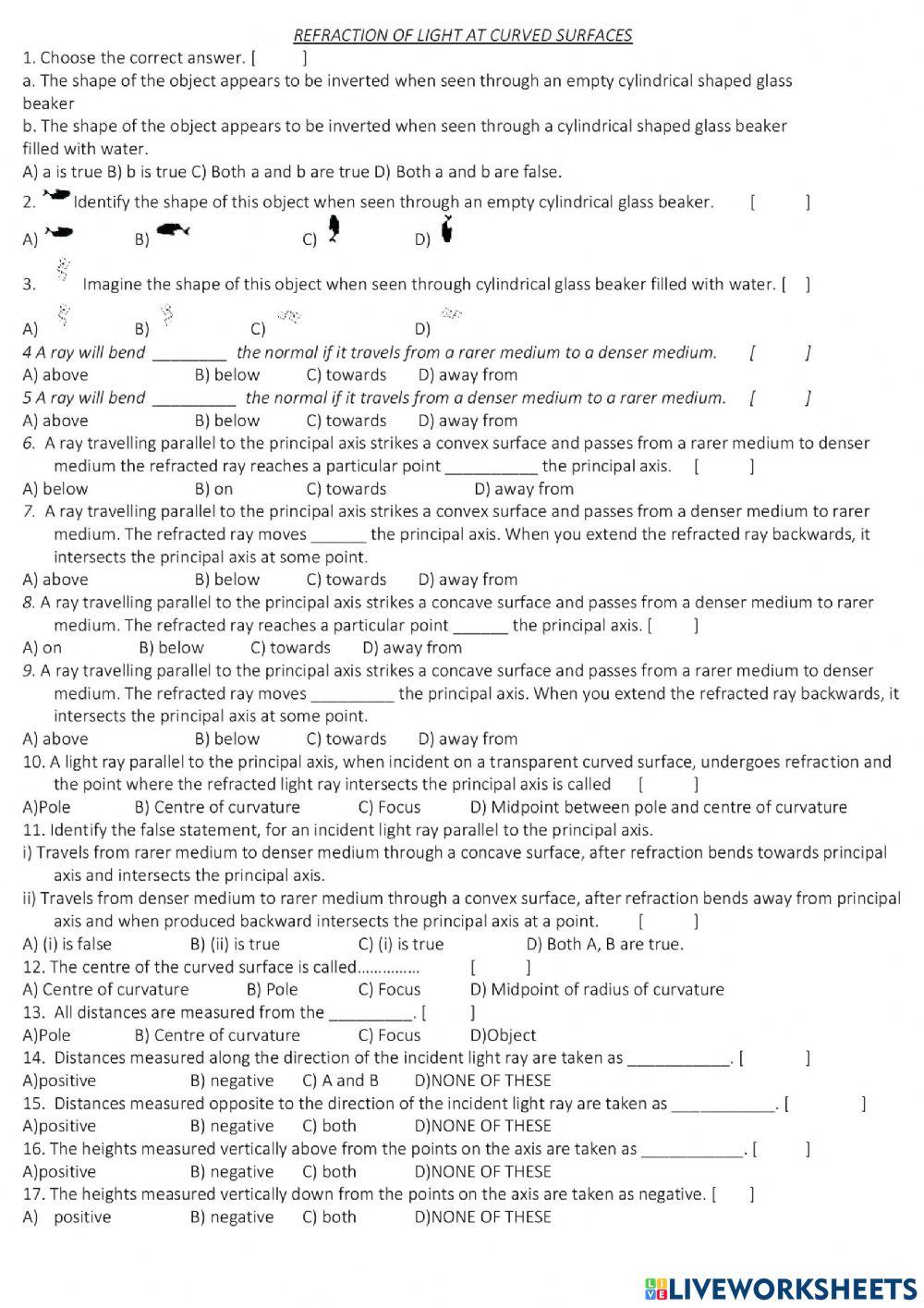 Refraction of light on CURVED surfaces