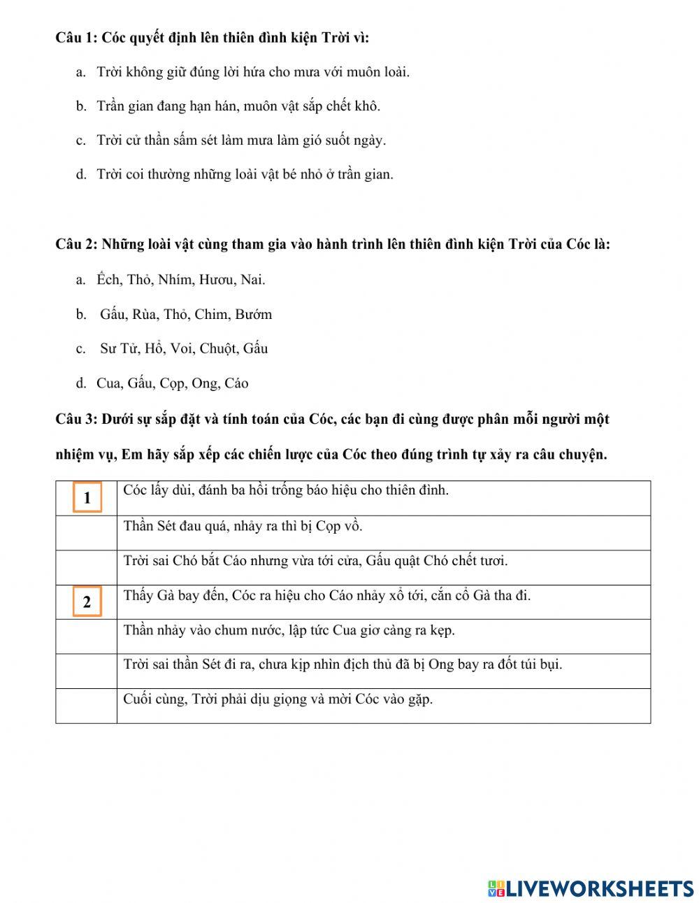 Sự tích Cóc kiện Trời