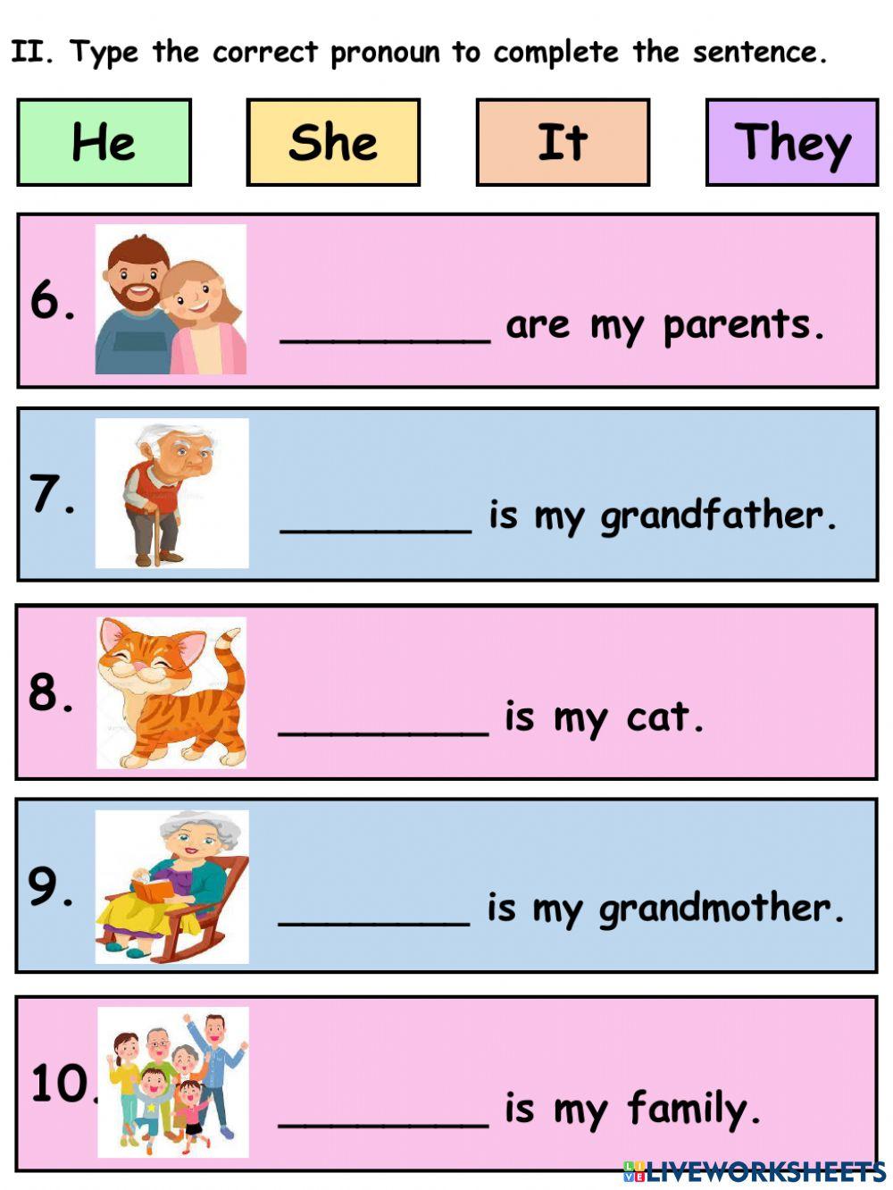 Family and Pronouns