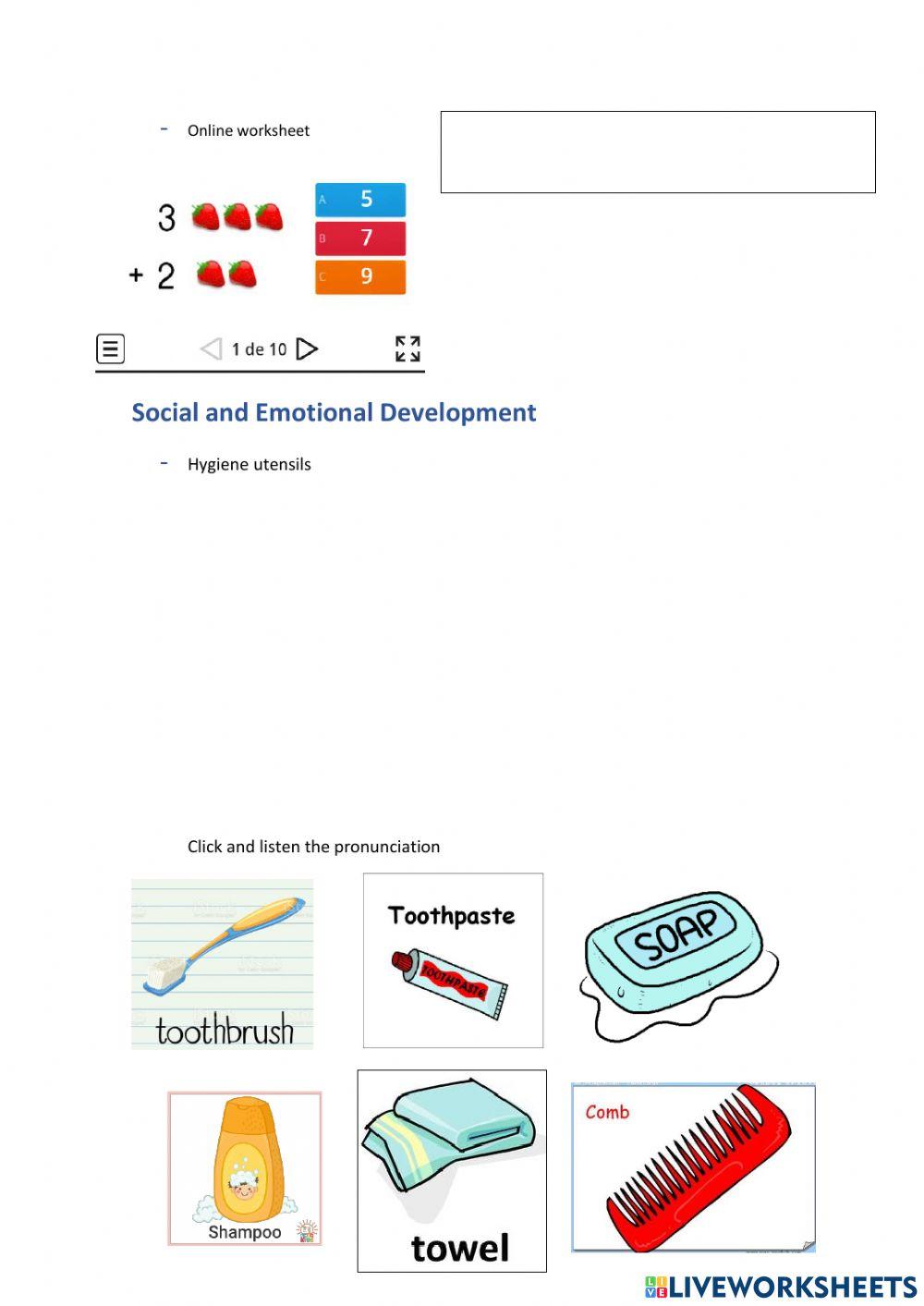 Weekly activities week 17
