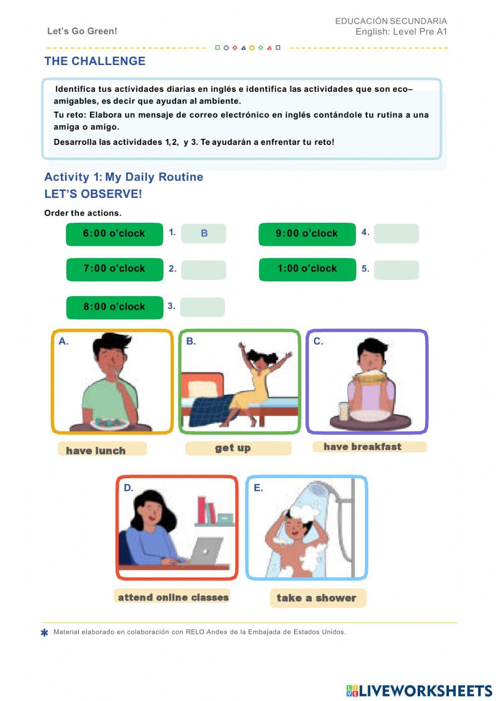 Let-s go green- PRE-A1